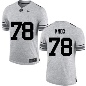 Men's Ohio State Buckeyes #78 Demetrius Knox Gray Nike NCAA College Football Jersey Super Deals JZN0144TT